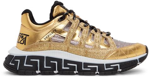 versace trainers gold|Versace trainers men's sale.